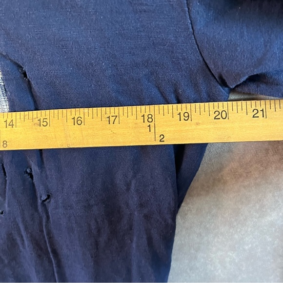 Free People By Artisan De Luxe VERY RARE Half Button Front Shirt w/ Flannel Sz M - Picture 5 of 7